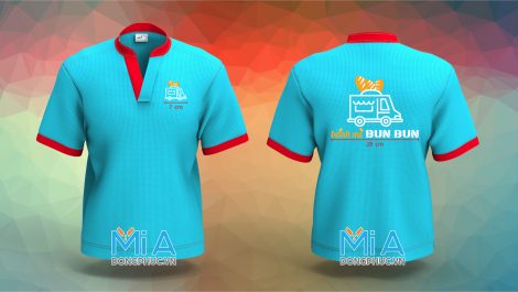 Áo thun cổ tàu trụ hở chữ V - Bánh Mì Bun Bun