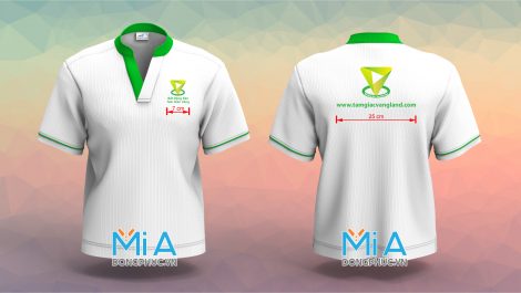 Áo thun cổ tàu trụ hở chữ V - Bất Động Sản Tam Giác Vàng