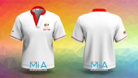 Áo thun cổ tàu trụ hở chữ V - SCTV