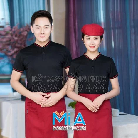 Áo thun cổ bo ngắn trụ cài nút 001