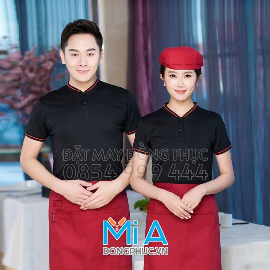 Áo thun cổ bo ngắn trụ cài nút 001