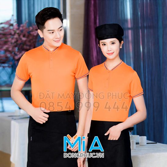 Áo thun cổ bo ngắn trụ cài nút 004