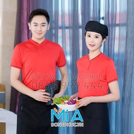 Áo thun cổ bo ngắn trụ cài nút 005
