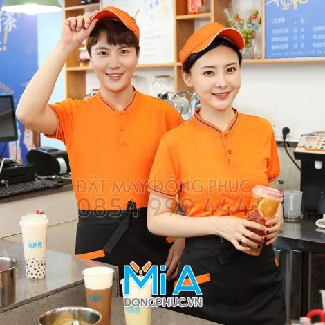 Áo thun cổ bo ngắn trụ cài nút 011