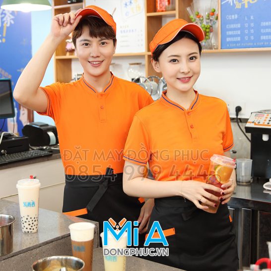 Áo thun cổ bo ngắn trụ cài nút 011