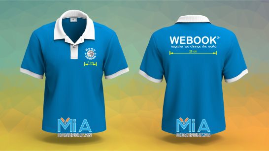 Áo thun đồng phục cổ bo trụ cài nút Webook