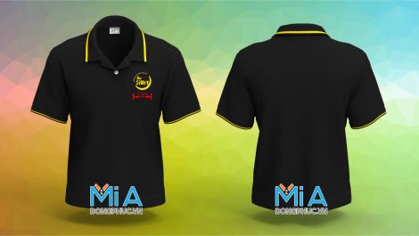 Áo thun đồng phục cổ bo trụ cài nút Mì Trộn Tóp Mỡ Trứng Lòng Đào The Shim Áo thun đồng phục cổ bo trụ cài nút Mì Trộn Tóp Mỡ Trứng Lòng Đào The Shim