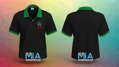 Áo thun đồng phục cổ bo trụ cài nút Thi Công Nội Thất Green World Áo thun đồng phục cổ bo trụ cài nút Thi Công Nội Thất Green World