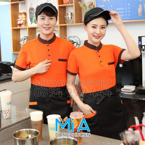 Áo thun cổ tàu trụ cài nút 018