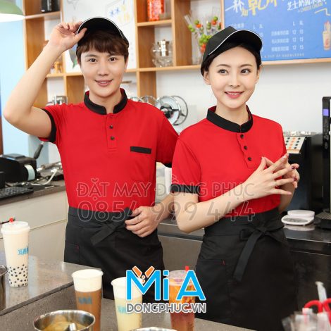 Áo thun cổ tàu trụ cài nút 019