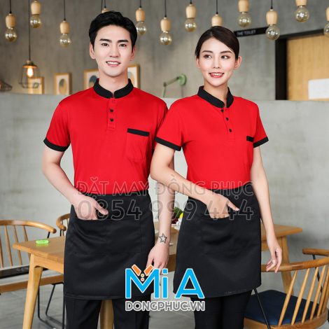 Áo thun cổ tàu trụ cài nút 022