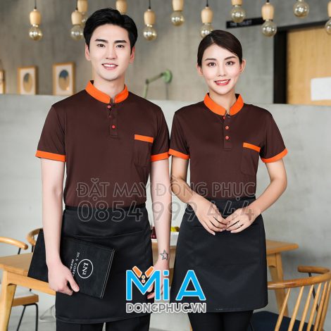 Áo thun cổ tàu trụ cài nút 024