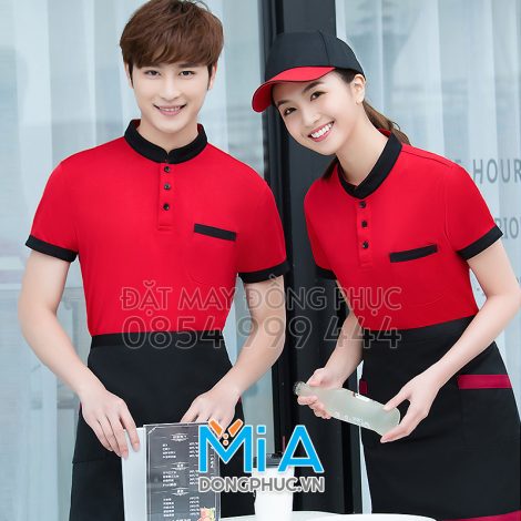 Áo thun cổ tàu trụ cài nút 034