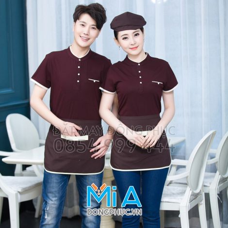 Áo thun cổ tàu trụ cài nút 038