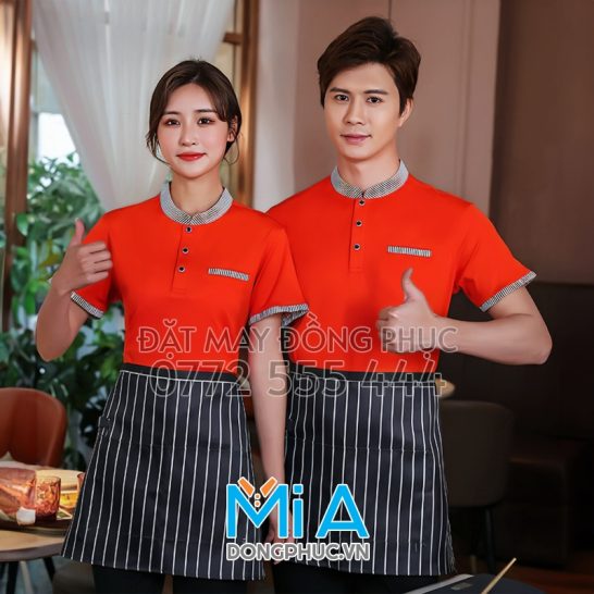 Áo thun cổ tàu trụ cài nút 060