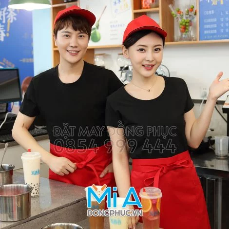 Áo thun đồng phục cổ tròn 010
