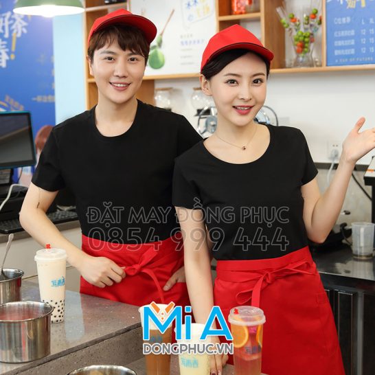 Áo thun đồng phục cổ tròn 010