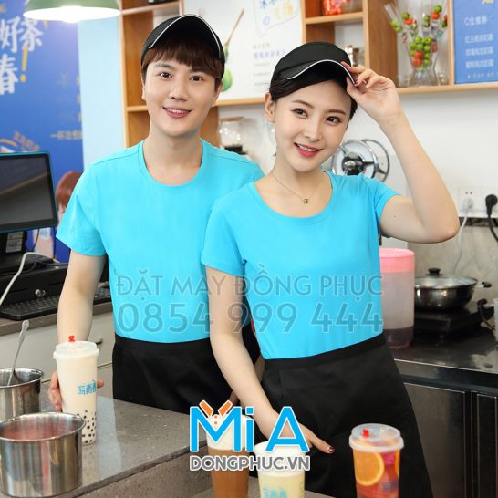 Áo thun đồng phục cổ tròn 015