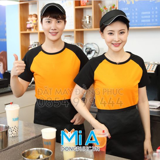 Áo thun đồng phục cổ tròn 021