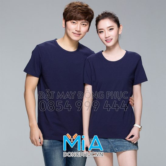 Áo thun đồng phục cổ tròn 028