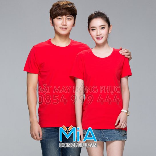 Áo thun đồng phục cổ tròn 029