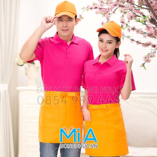 Đồng phục áo thun cổ bo trụ cài nút 004 Đồng phục áo thun cổ bo trụ cài nút 004
