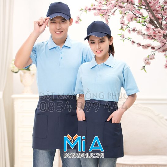 Đồng phục áo thun cổ bo trụ cài nút 005 Đồng phục áo thun cổ bo trụ cài nút 005