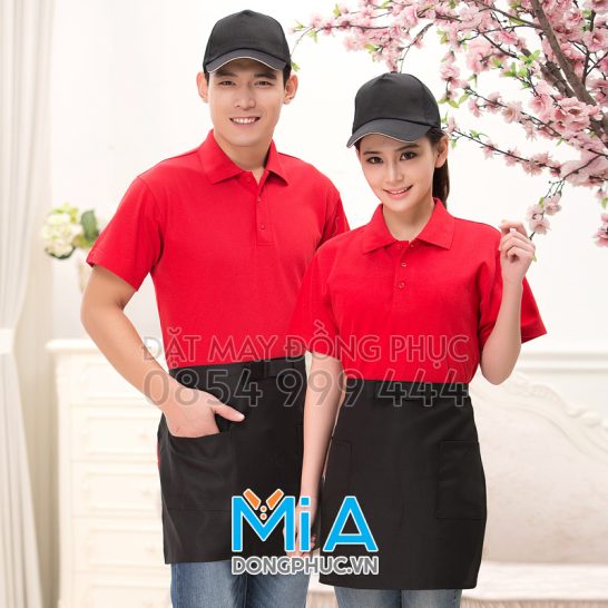 Đồng phục áo thun cổ bo trụ cài nút 009 Đồng phục áo thun cổ bo trụ cài nút 009