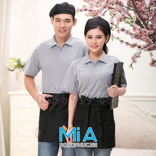 Đồng phục áo thun cổ bo trụ cài nút 011 Đồng phục áo thun cổ bo trụ cài nút 011