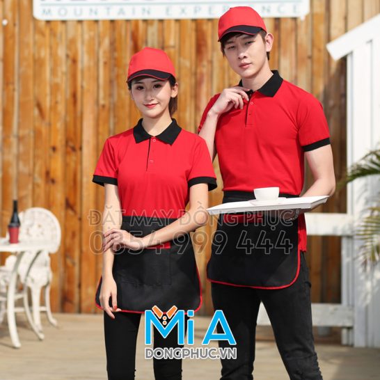 Đồng phục áo thun cổ bo trụ cài nút 031