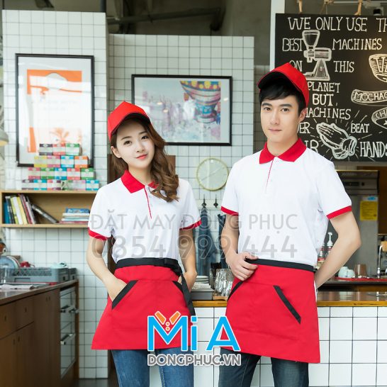 Đồng phục áo thun cổ bo trụ cài nút 033