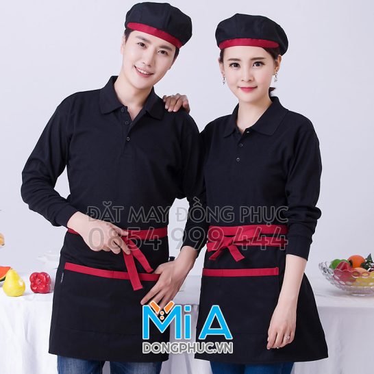 Đồng phục áo thun cổ bo trụ cài nút 048