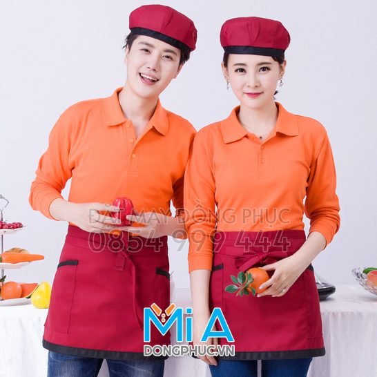 Đồng phục áo thun cổ bo trụ cài nút 050
