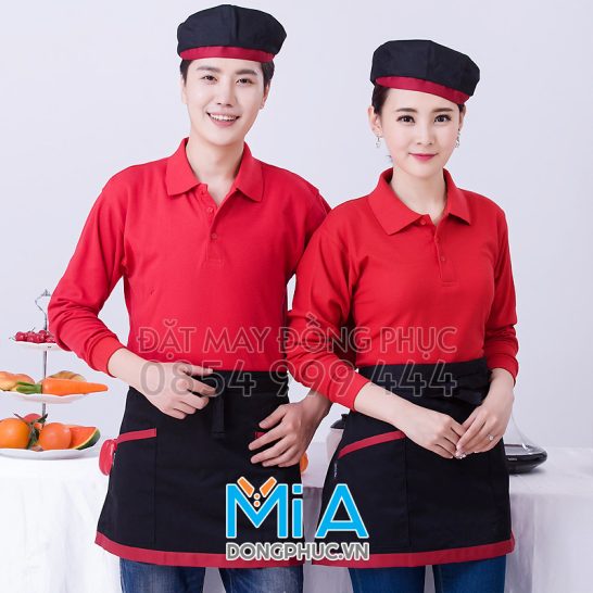 Đồng phục áo thun cổ bo trụ cài nút 052
