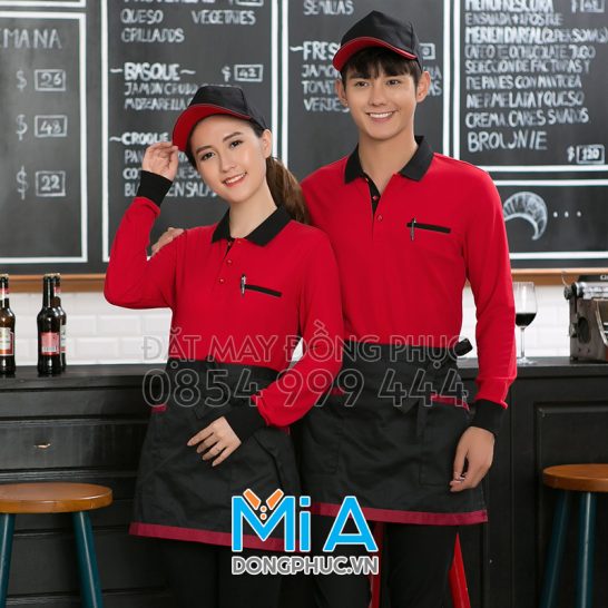Đồng phục áo thun cổ bo trụ cài nút 061