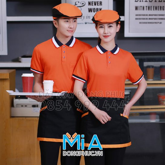 Đồng phục áo thun cổ bo trụ cài nút 079