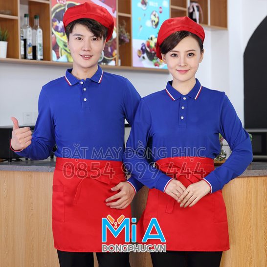 Đồng phục áo thun cổ bo trụ cài nút 089