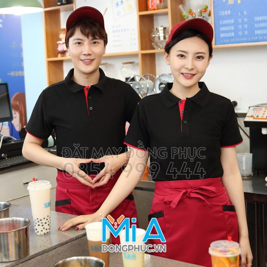 Đồng phục áo thun cổ bo trụ cài nút 106