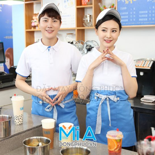 Đồng phục áo thun cổ bo trụ cài nút 109