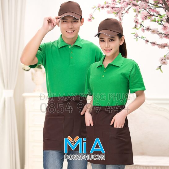 Đồng phục áo thun cổ bo trụ cài nút 110 Đồng phục áo thun cổ bo trụ cài nút 110