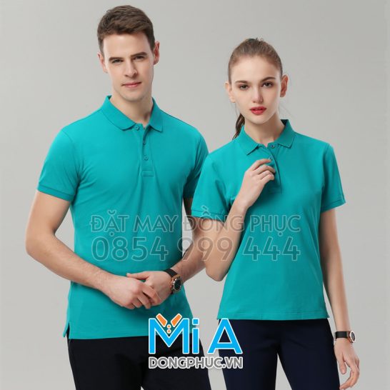 Đồng phục áo thun cổ bo trụ cài nút 114 Đồng phục áo thun cổ bo trụ cài nút 114