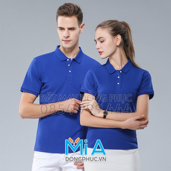 Đồng phục áo thun cổ bo trụ cài nút 117 Đồng phục áo thun cổ bo trụ cài nút 117