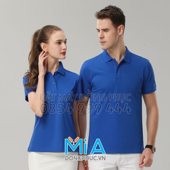 Đồng phục áo thun cổ bo trụ cài nút 118 Đồng phục áo thun cổ bo trụ cài nút 118