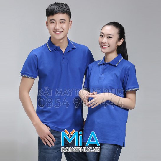 Đồng phục áo thun cổ bo trụ cài nút 121 Đồng phục áo thun cổ bo trụ cài nút 121