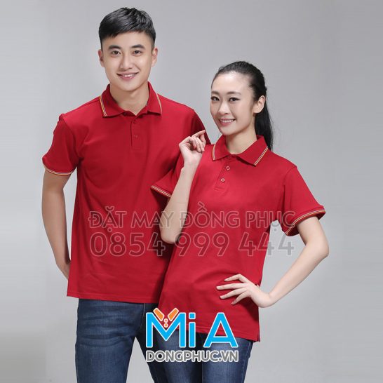 Đồng phục áo thun cổ bo trụ cài nút 122 Đồng phục áo thun cổ bo trụ cài nút 122