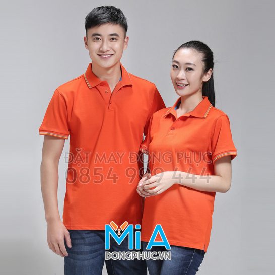 Đồng phục áo thun cổ bo trụ cài nút 123 Đồng phục áo thun cổ bo trụ cài nút 123