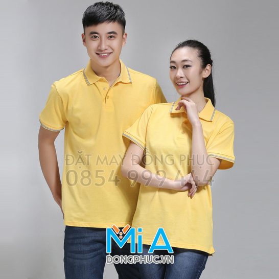 Đồng phục áo thun cổ bo trụ cài nút 124 Đồng phục áo thun cổ bo trụ cài nút 124