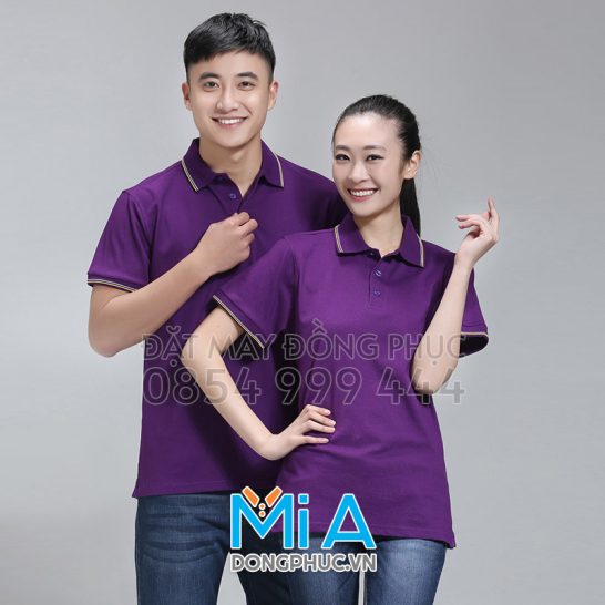 Đồng phục áo thun cổ bo trụ cài nút 126 Đồng phục áo thun cổ bo trụ cài nút 126