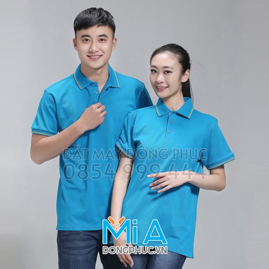 Đồng phục áo thun cổ bo trụ cài nút 127 Đồng phục áo thun cổ bo trụ cài nút 127