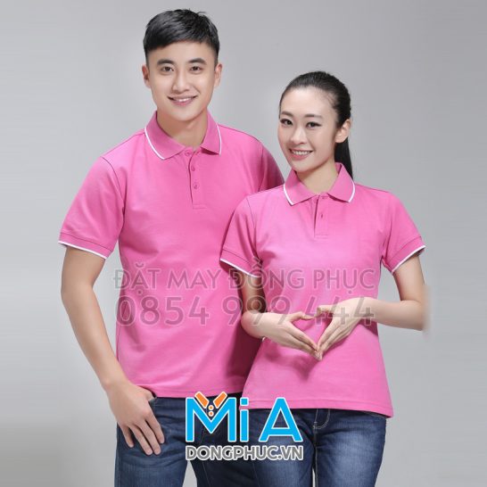 Đồng phục áo thun cổ bo trụ cài nút 130 Đồng phục áo thun cổ bo trụ cài nút 130